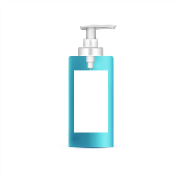 손으로 Sanitizer Bottle Mockup — 스톡 벡터