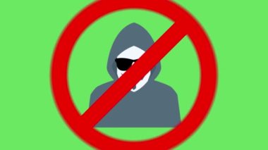 Hackleme yok, hackleme işareti yok. Yeşil ekran animasyonuyla kapatın.