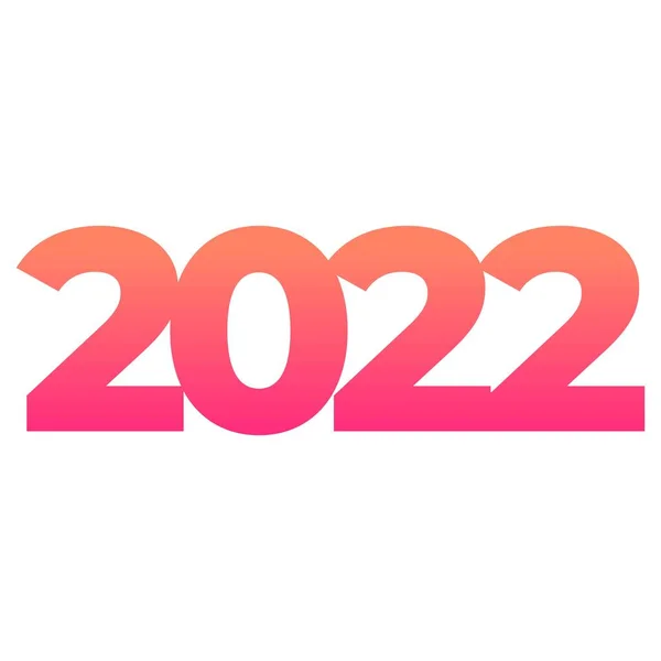 2022 Felice Anno Nuovo Con Effetto Testo Digitale Effetto Testo — Vettoriale Stock
