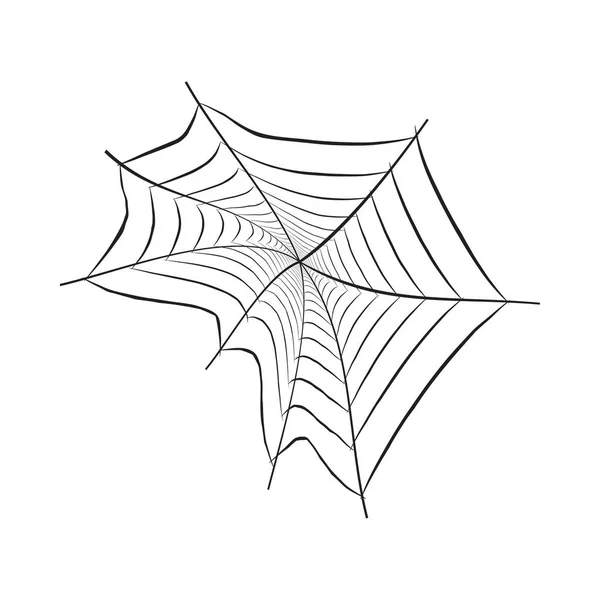 Halloween Abstract Black Spider Webs Vector Design Halloween Illustration Design — Stok Vektör