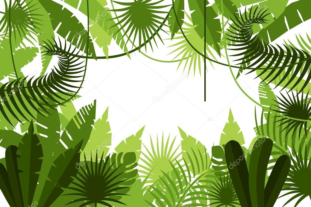 Jungle plants background Stock Vector Image by ©Scorpion333 103108648