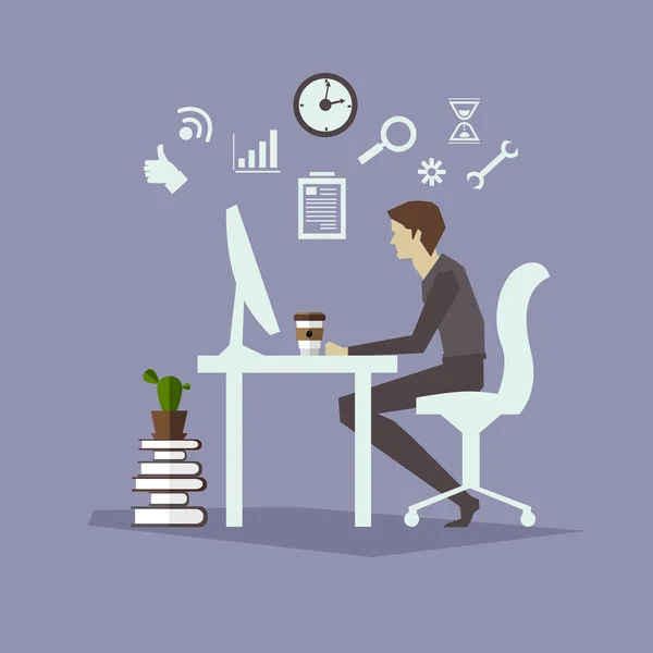 Concepto de espacio de trabajo — Vector de stock