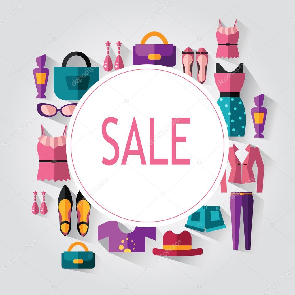 Women clothing sale Stock Vector by ©Scorpion333 75758545