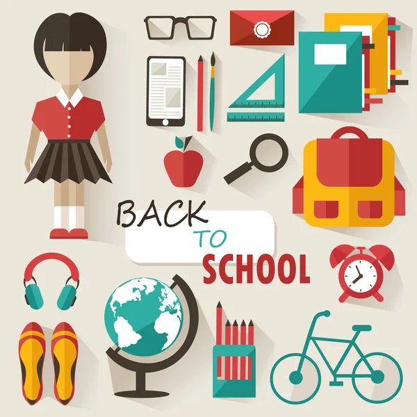 Back to school concept — Stock Vector