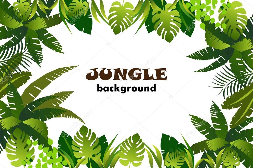 Jungle floral background