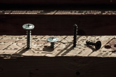 Işık ve gölge oyununu vidalar vidalı