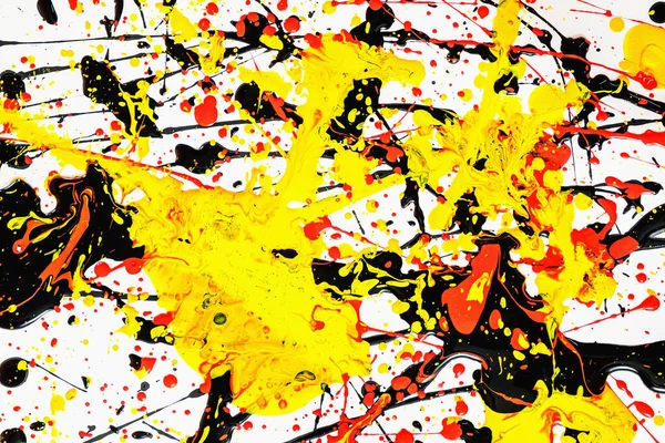 Абстрактная Экспрессия Цветовом Фоне Яркая Акварельная Иллюстрация Техника Капельницы Черный — стоковое фото