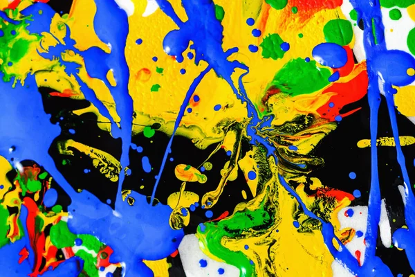 Espressione Astratta Colorato Splash Sfondo Mescolare Colore Luminoso Acquerello Sfondo — Foto Stock