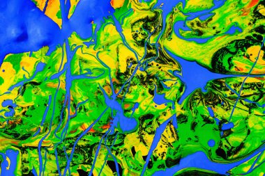 Soyut ifade renkli sıçrama arkaplanı. parlak suluboya arkaplan çizimi. damlatma tekniği.