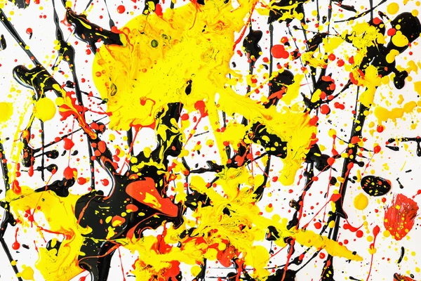 Abstract expressie kleurrijke splash achtergrond. heldere Aquarel achtergrond illustratie. druppeltechniek. — Stockfoto