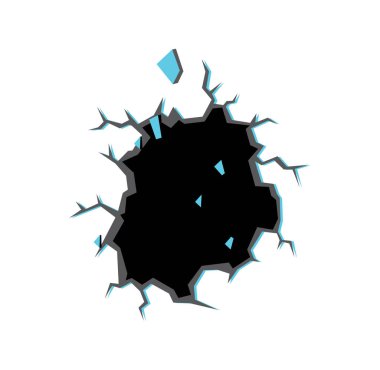 Kırık duvar tasarımı illüstrasyon vektörü biçimi, tasarım ihtiyaçlarınız, logonuz, illüstrasyonunuz, animasyonunuz vs. için uygun.