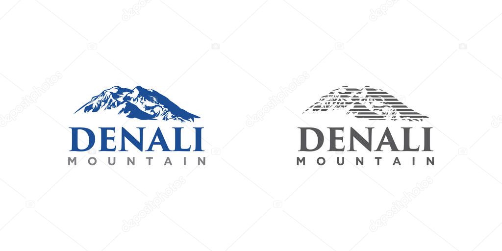 Denali mountain design illustration vector eps format , suitable for your design needs, logo, illustration, animation, etc.
