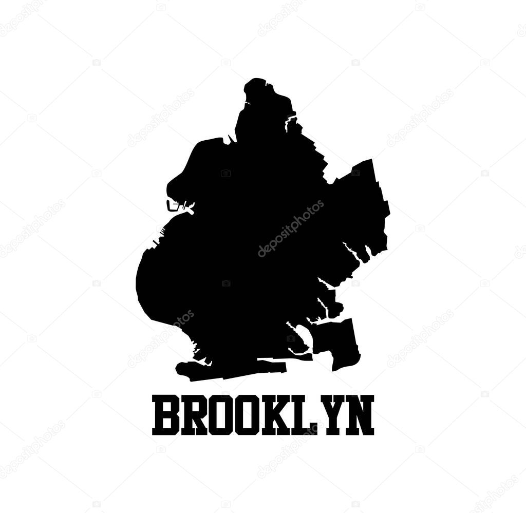 Brooklyn map design illustration vector eps format , suitable for your design needs, logo, illustration, animation, etc.