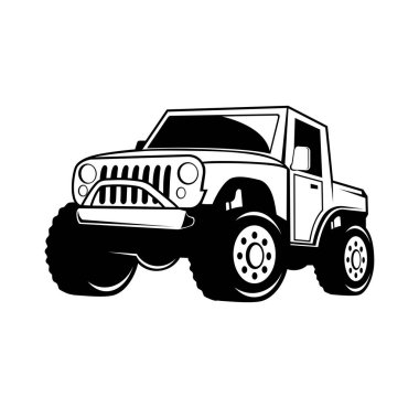 Ekstrem off road araç tasarımı illüstrasyon vektörü biçimi, tasarım ihtiyaçlarınız, logonuz, illüstrasyonunuz, animasyonunuz vs. için uygundur.