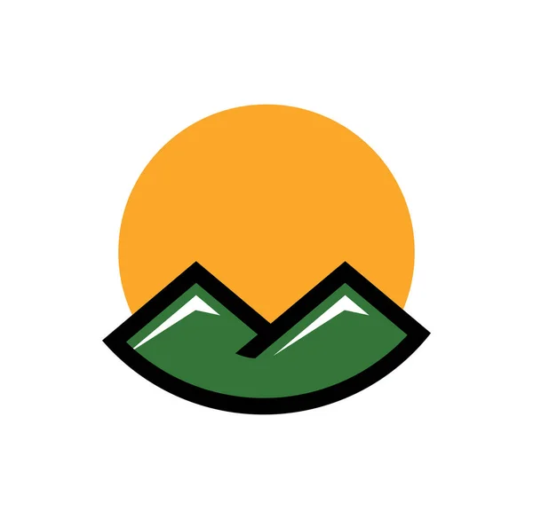 Mountain Logo Design Illustration Vektor Eps Format Passend Für Ihre — Stockvektor