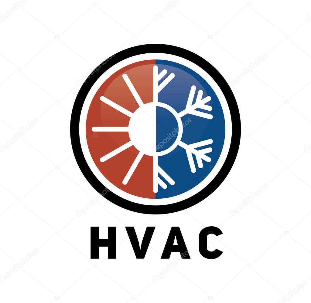 HVAC logo design illustration vector eps format , suitable for your design needs, logo, illustration, animation, etc.