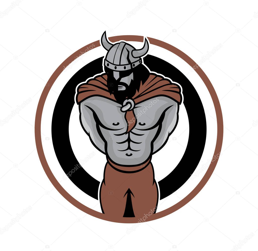 Viking character design illustration vector eps format , suitable for your design needs, logo, illustration, animation, etc.