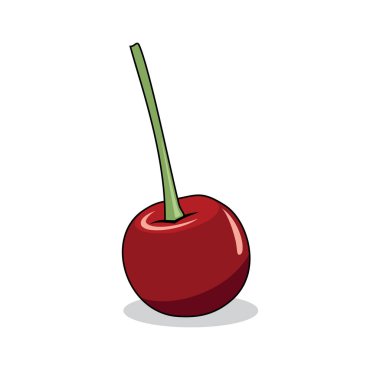 Kiraz tasarımı illüstrasyon vektörü eps biçimi, tasarım ihtiyaçlarınız, logonuz, illüstrasyonunuz, animasyonunuz vs. için uygundur.