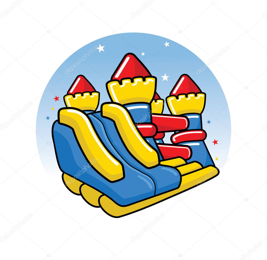 Bounce house design illustration vector eps format , suitable for your design needs, logo, illustration, animation, etc.