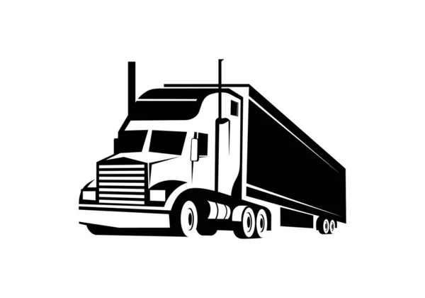 Truck Logo Ontwerp Illustratie Vector Eps Formaat Geschikt Voor Ontwerp — Stockvector