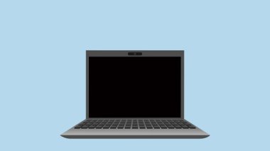 Kadın Müşteri Desteği Animasyon Video 4K ile Dizüstü bilgisayarın açılması projeniz için uygun eğitim şirketi pazarlaması vb.