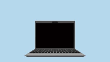 Erkek Müşteri Desteği Animasyon Video 4K ile Dizüstü bilgisayarın açılması projeniz için uygun eğitim şirketi pazarlaması vb.