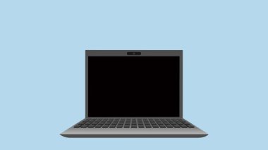 Erkek İnşaat İşçisi Animasyon Video 4K ile Laptop Açılıyor Proje ihtiyaçlarınız için uygun