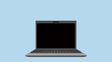 Müslüman Kadın Animasyon Video 4K ile Laptop Açılıyor Proje ihtiyaçlarınız için uygun