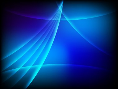 Parlatıcı dalgalar ile modern soyut mavi arka plan