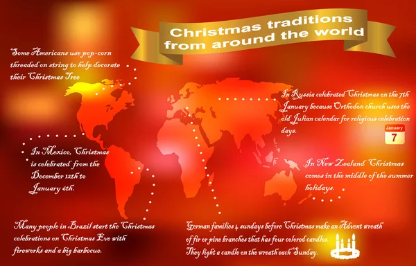 Traduções de Natal de todo o mundo — Vetor de Stock