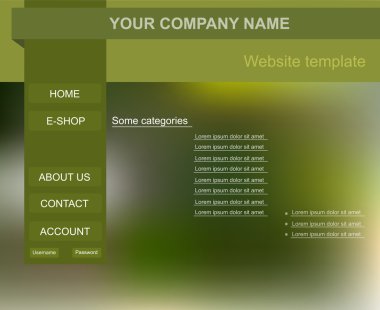 Web sitesi şablonu e-Dükkanı