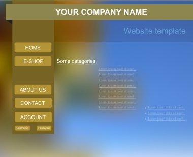 Web sitesi şablonu e-Dükkanı