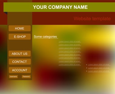 Web sitesi şablonu e-Dükkanı