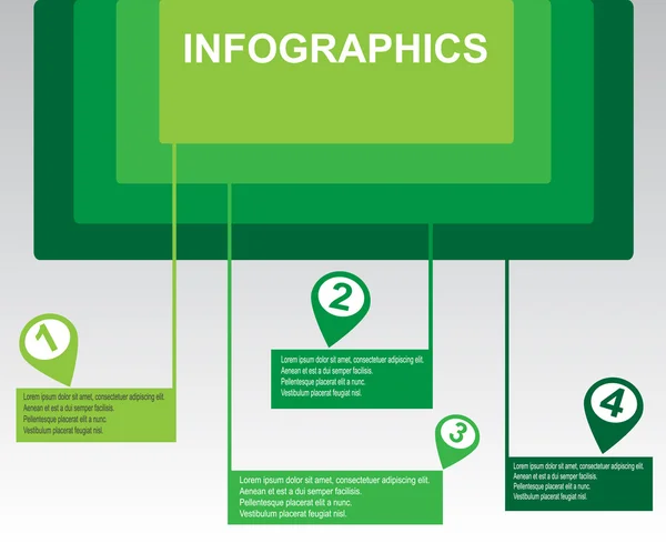 Jednoduché infographic — Stockový vektor