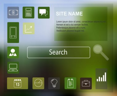 Web sayfası menü şablonu