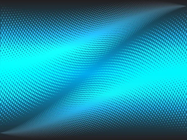Beautiful blue background with hafltone waves