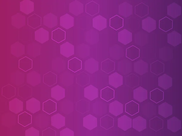 Fondo abstracto violeta moderno con hexágonos — Vector de stock