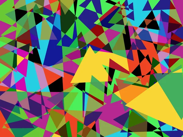 Triangoli di colore retro sfondo astratto — Vettoriale Stock