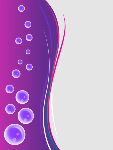 Ola de agua púrpura fondo abstracto — Vector de stock