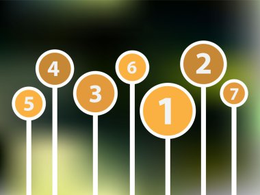 Infographics hattı ile iş ikonları/simgeleri