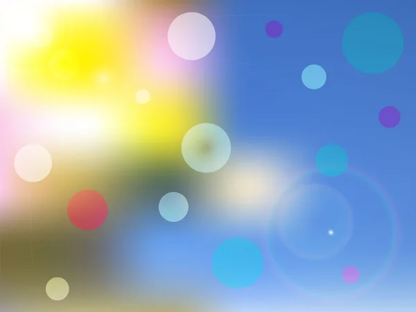 Fond flou abstrait avec bulles — Image vectorielle