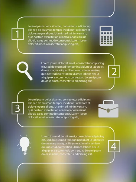 Infografik mit Business-Ikonen — Stockvektor