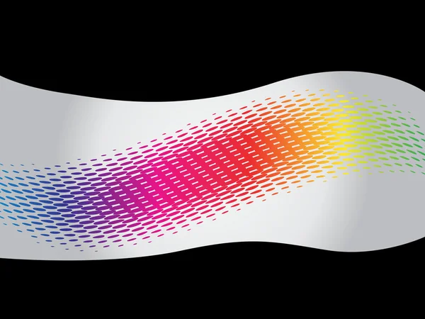 半色调效果抽象彩虹波 — 图库矢量图片