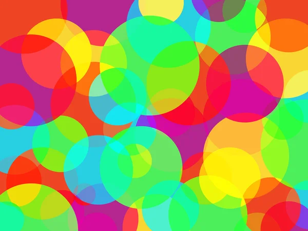 Abstrato arco-íris cores círculos fundo — Vetor de Stock