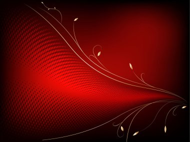 Yarı ton dalga Noel arka plan altın süslemeli