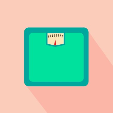 Retro düz tasarım ağırlık gölge ile