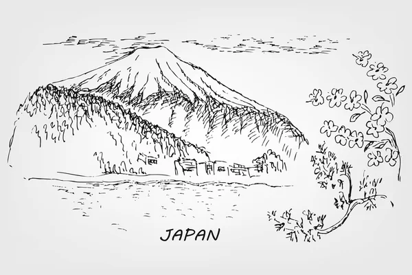 Illustrazione giapponese — Vettoriale Stock
