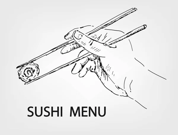 Menu Sushi —  Vetores de Stock