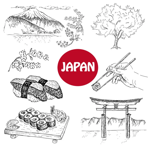 Japanische Illustration — Stockvektor