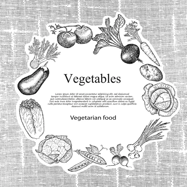 Set sayuran - Stok Vektor